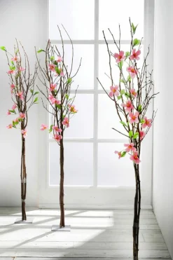 DecoWoerner Decoración De Primavera|Ramas Y Ramitas>Manojo De Ramas Decorativo Con Flores 115 Cm