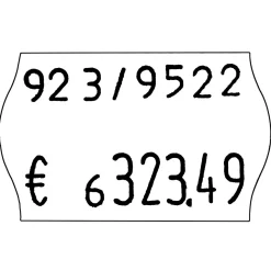 DecoWoerner Etiquetaje>Marcador De Precio, 2 Filas, 8/6 Compartimentos