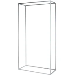 DecoWoerner Expositores Para Tiendas|Ayudas Y Herramientas De Decoración>Marco Decorativo De Metal Plateado De 200 Cm De Altura