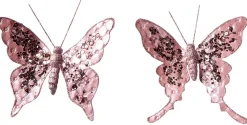 DecoWoerner Decoración De Animales|Decoración De Primavera>Mariposa Con Clip, 16 Cm, 2 Piezas, da
