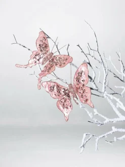 DecoWoerner Decoración De Animales|Decoración De Primavera>Mariposa Con Clip, 16 Cm, 2 Piezas, da