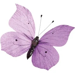 DecoWoerner Decoración De Animales|Decoración De Primavera>Mariposa Decorativa Púrpura, 30 Cm