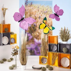 DecoWoerner Decoración De Animales|Decoración De Primavera>Mariposa Decorativa Púrpura, 30 Cm