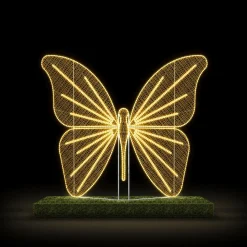 DecoWoerner Luz Decorativa|Decoración De Animales>Mariposa Para Exterior LED Blanco Cálido 255 X 310 Cm