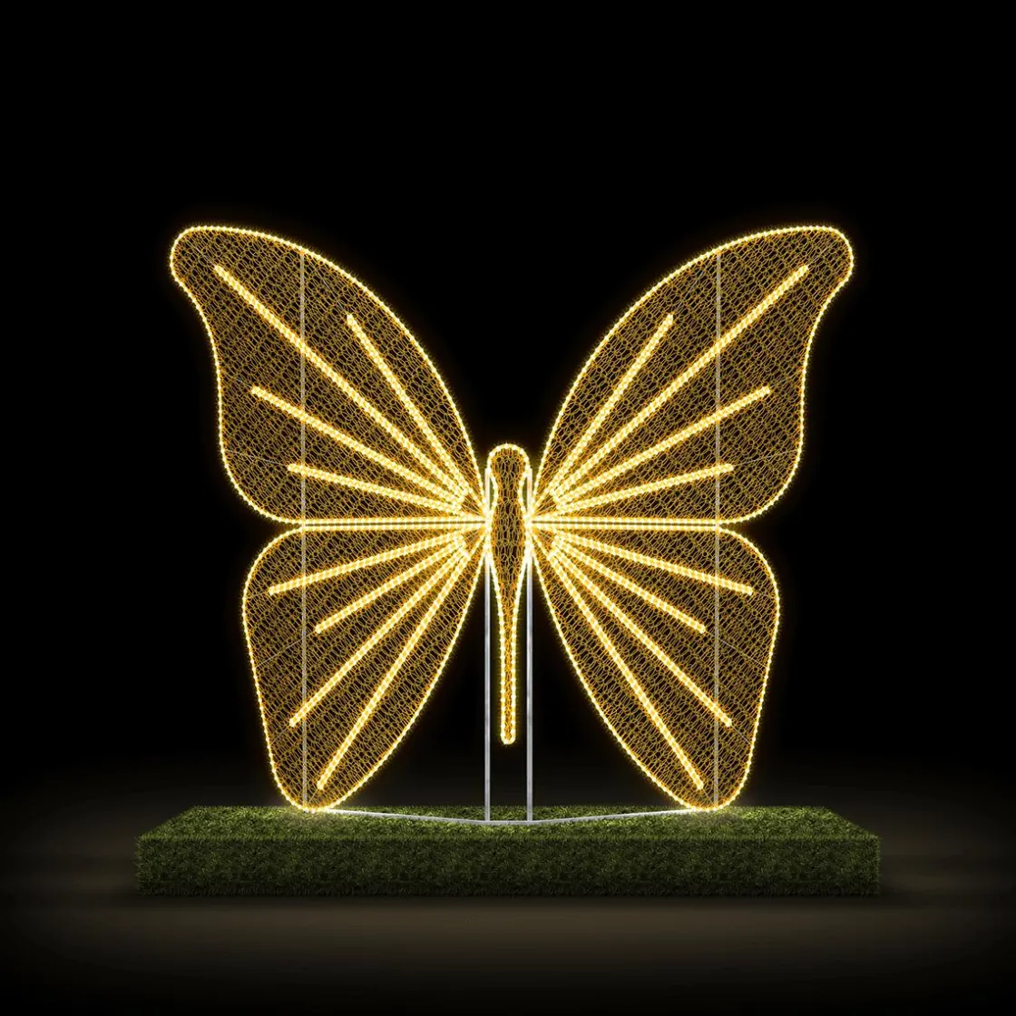 DecoWoerner Luz Decorativa|Decoración De Animales>Mariposa Para Exterior LED Blanco Cálido 255 X 310 Cm