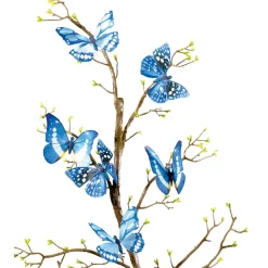 DecoWoerner Decoración De Animales|Decoración De Primavera>Mariposas Decorativas, 10 Cm, Color , 6 Piezas