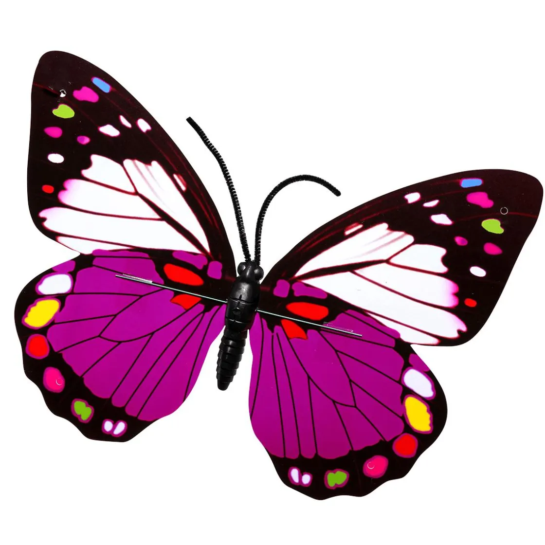 DecoWoerner Decoración De Animales|Decoración De Primavera>Mariposas Decorativas Morado 40 Cm 3 Piezas