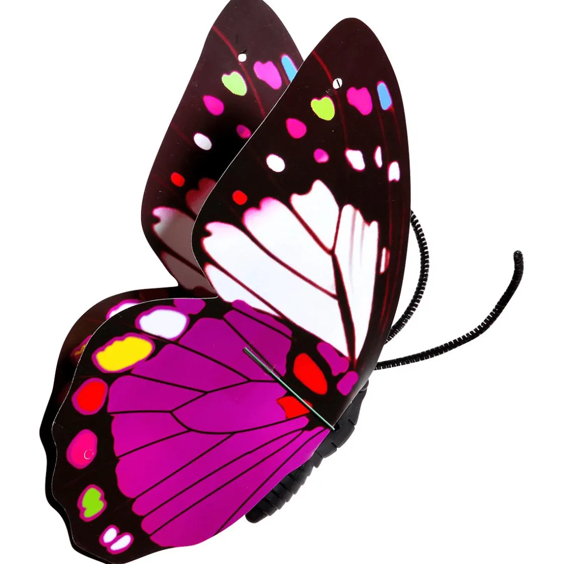 DecoWoerner Decoración De Animales|Decoración De Primavera>Mariposas Decorativas Morado 40 Cm 3 Piezas