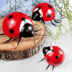 DecoWoerner Decoración De Animales|Decoración De Primavera>Mariquita Decorativa 20-25 Cm, 2 Piezas