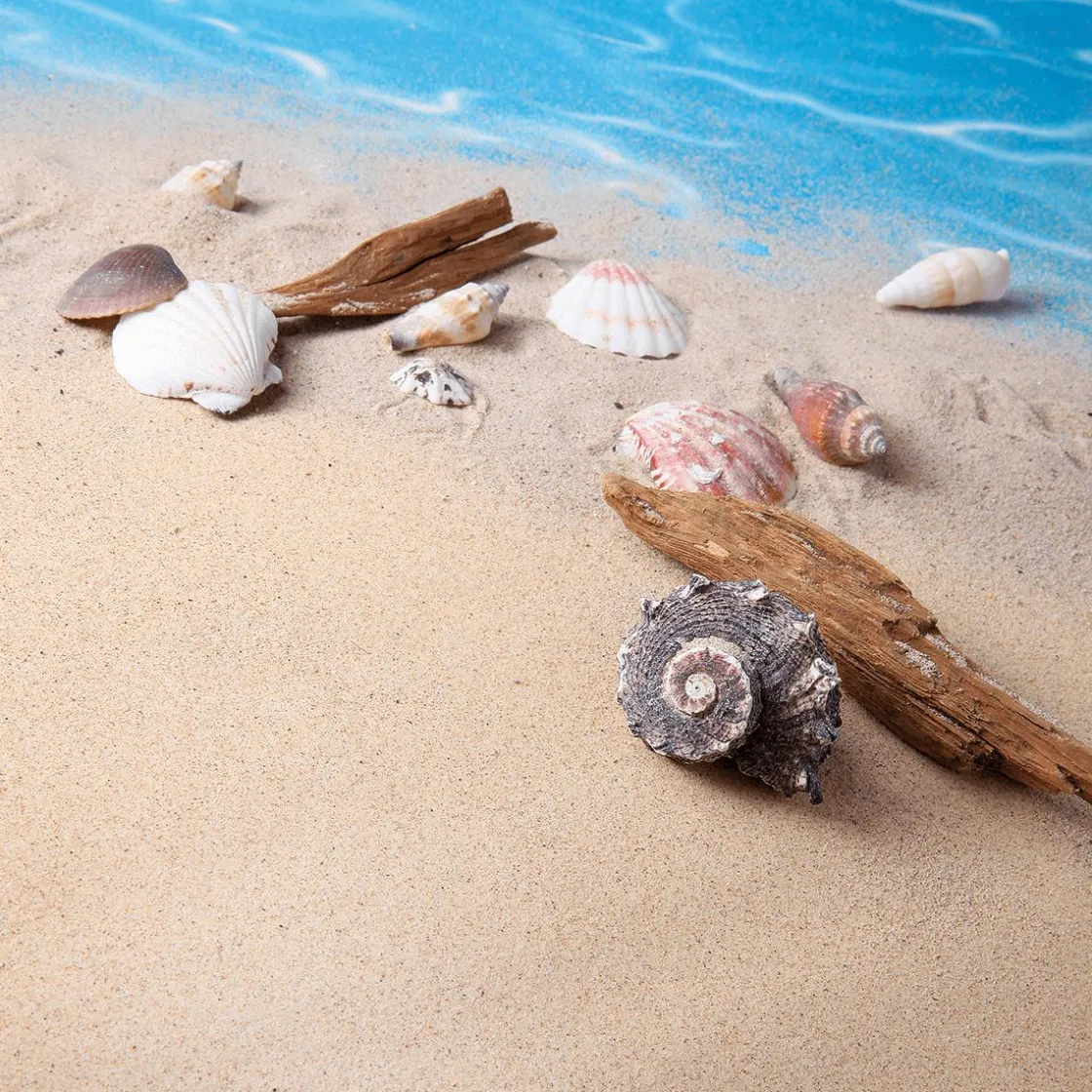 DecoWoerner Telas|Decoración De Verano>Material Arenoso Con Arena Real, 135 Cm De Anchura, 3 M
