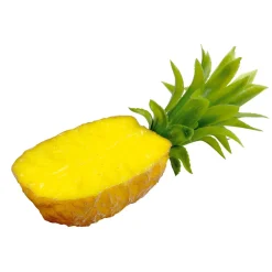 DecoWoerner Frutas>Media Piña Alimento De Imitación 20 Cm