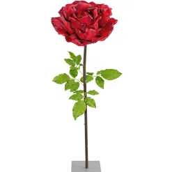 DecoWoerner Decoración Temática|Flores Artificiales>Mega Rosa XL Roja, 165 Cm