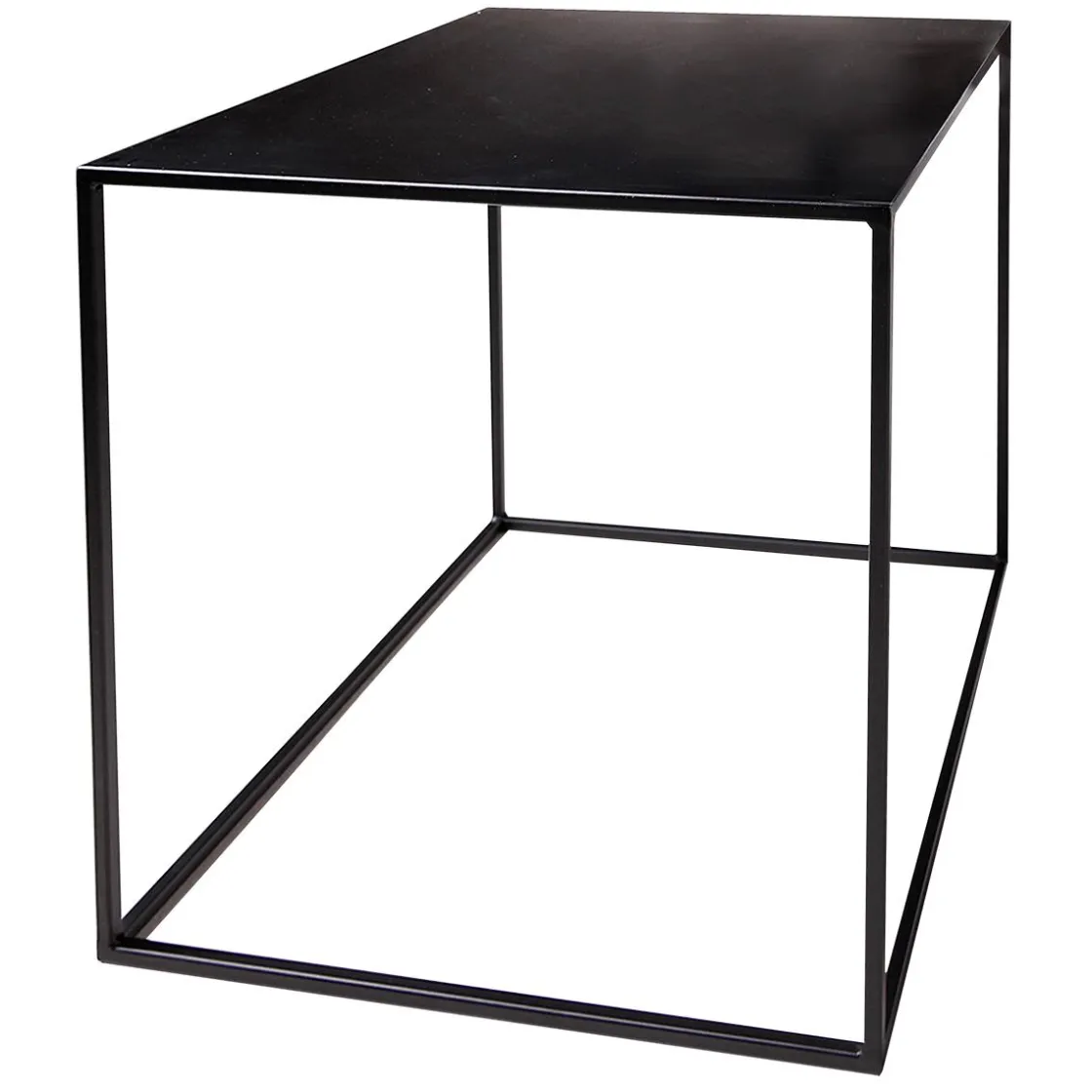 DecoWoerner Expositores Para Tiendas|Macetas Y Artículos De Decoración>Mesa De Metal 45 X 45 Cm, Negra