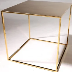 DecoWoerner Expositores Para Tiendas|Macetas Y Artículos De Decoración>Mesa De Metal 45 X 45 Cm,