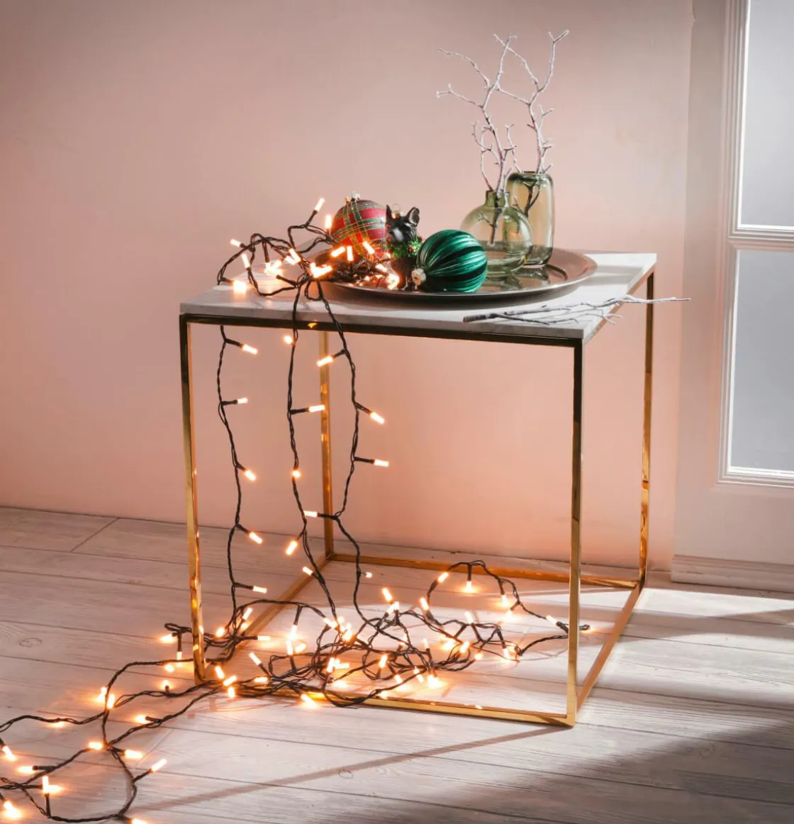 DecoWoerner Expositores Para Tiendas|Macetas Y Artículos De Decoración>Mesa De Metal 45 X 45 Cm,