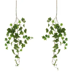 DecoWoerner Decoración De Primavera|Ramas Y Ramitas>Mini Rama De Hiedra De 58cm De Largo Pack De 2 s