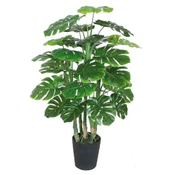 DecoWoerner Plantas Verdes|Plantas De Interior>Monstera Artificial 120 Cm