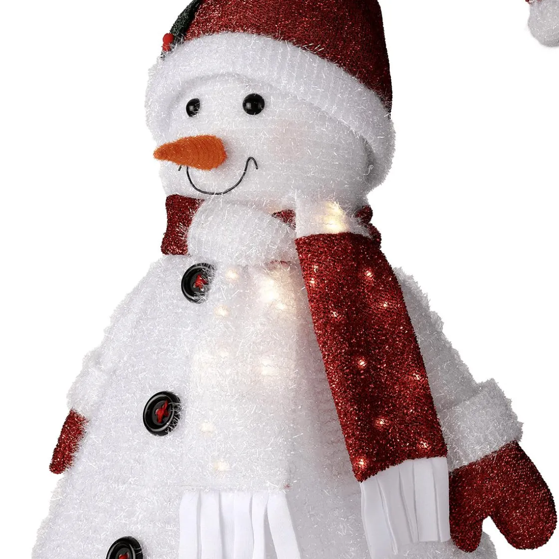 DecoWoerner Decoración De Invierno|Figuras De Navidad>Muñeco De Nieve XL De Poliéster De 120 Cm