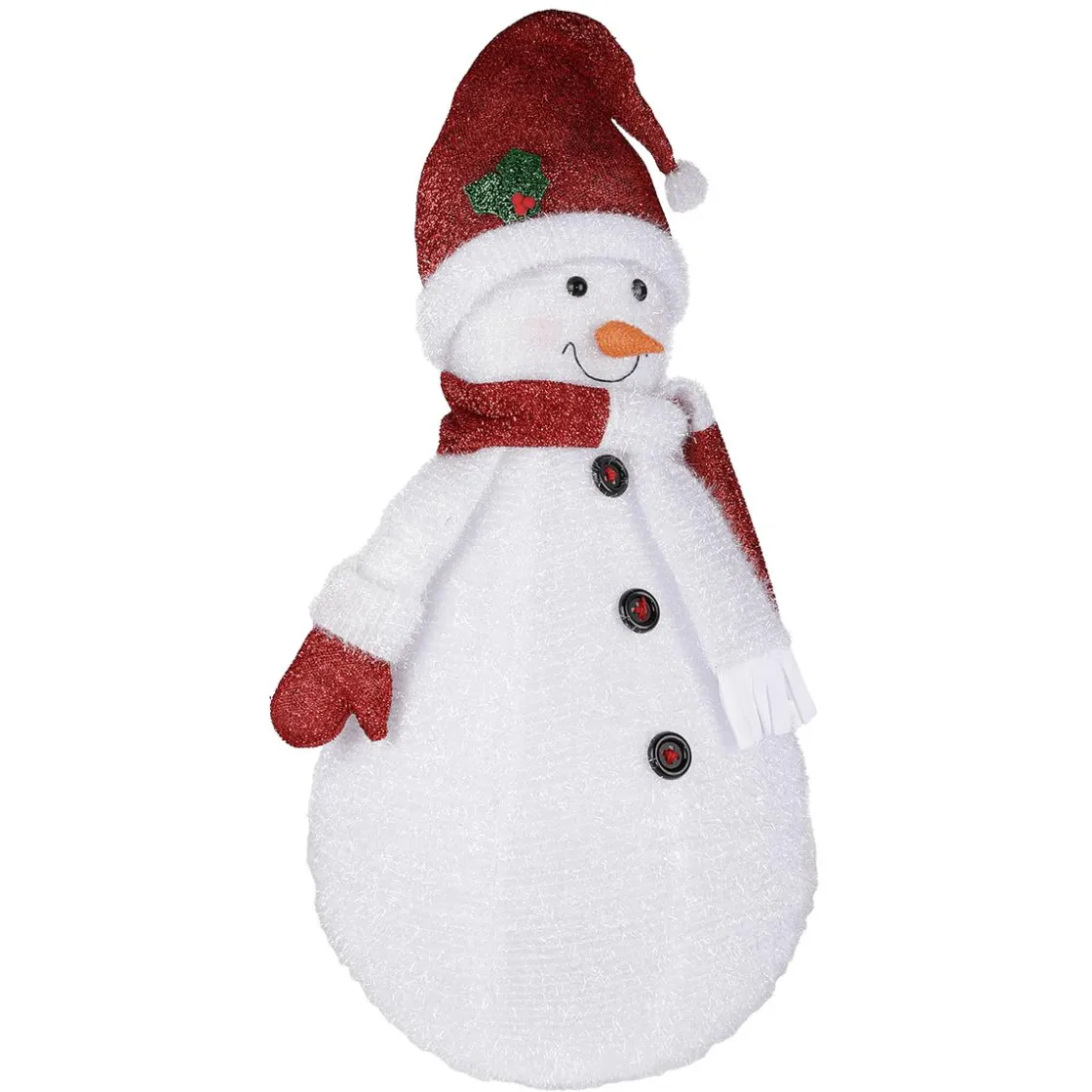 DecoWoerner Decoración De Invierno|Figuras De Navidad>Muñeco De Nieve XL De Poliéster De 120 Cm