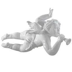 DecoWoerner Decoración Navideña Xxl>Ángel Barroco Volador Con Cuerno, 120 Cm,