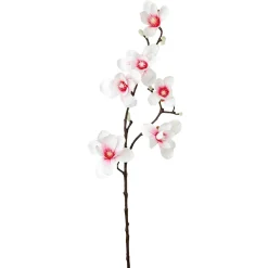 DecoWoerner Decoración De Primavera|Ramas Y Ramitas>Noble Rama De Magnolia Artificial, Rosado, 100 Cm