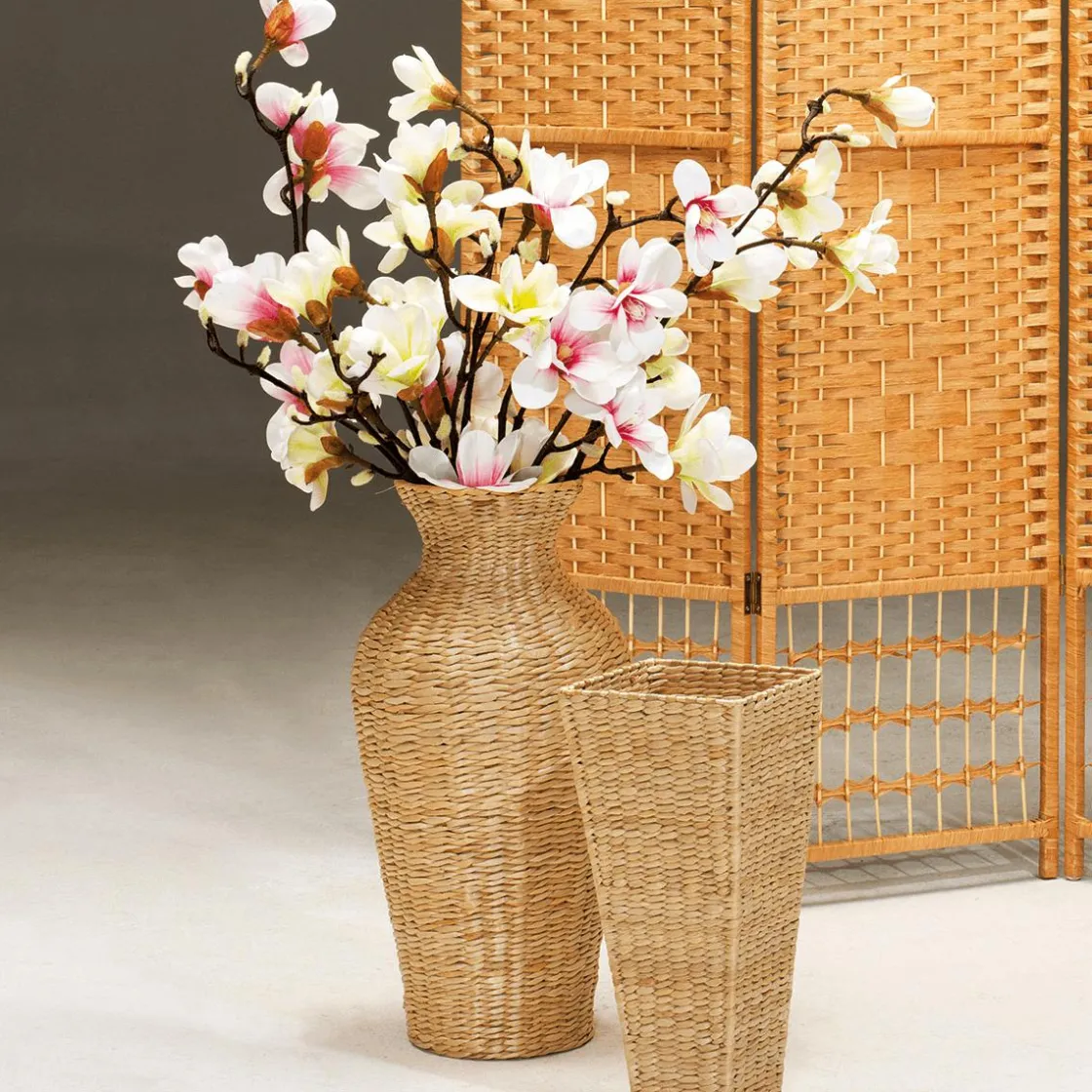 DecoWoerner Decoración De Primavera|Ramas Y Ramitas>Noble Rama De Magnolia Artificial, Rosado, 100 Cm