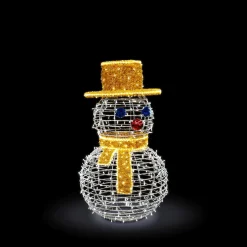 DecoWoerner Luz Decorativa|Decoración Navideña Xxl>Objeto Luminoso XXL Muñeco De Nieve Para Exterior