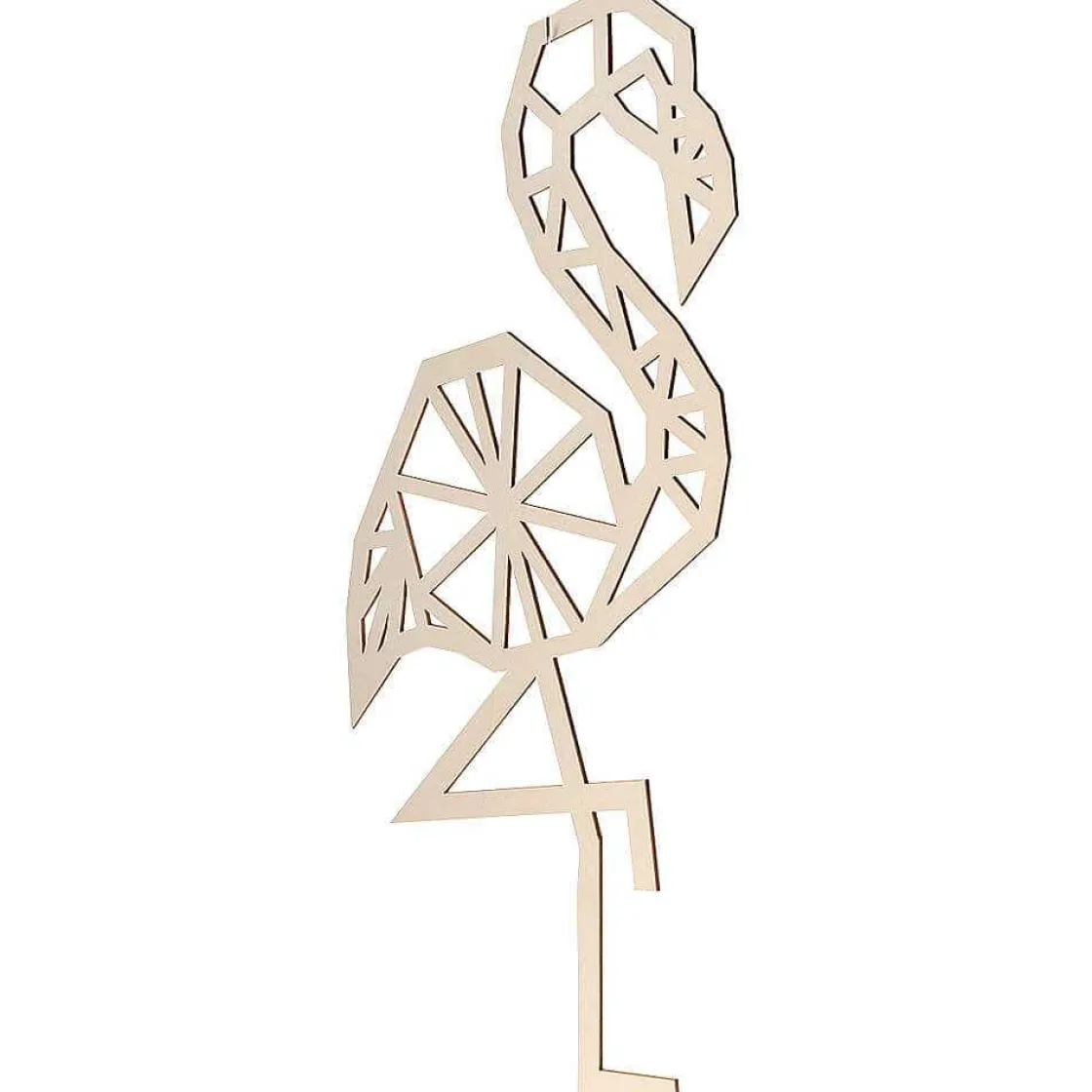 DecoWoerner Decoración De Primavera>Origami De Madera "Flamenco"