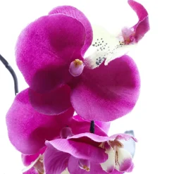DecoWoerner Plantas De Interior|Flores Artificiales>Orquídea Artificial En Maceta, 28 Cm