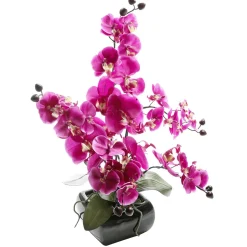 DecoWoerner Plantas De Interior|Flores Artificiales>Orquídea Artificial En Maceta , 40 Cm