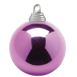 DecoWoerner Bolas De Navidad>Orquídea, Bolas De Navidad Brillantes De Plástico Ignífugo, 6 Cm Ø - 24 Piezas