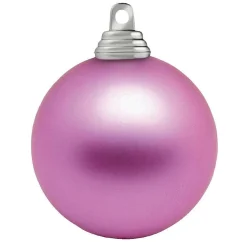 DecoWoerner Bolas De Navidad>Orquídea, Bolas De Navidad Mate De Plástico Ignífugo, 6 Cm Ø - 24 Piezas