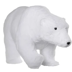 DecoWoerner Decoración De Invierno>Oso Polar De Peluche Decorativo Altura 44 Cm