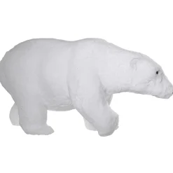 DecoWoerner Decoración De Invierno>Oso Polar De Peluche Decorativo Altura 44 Cm