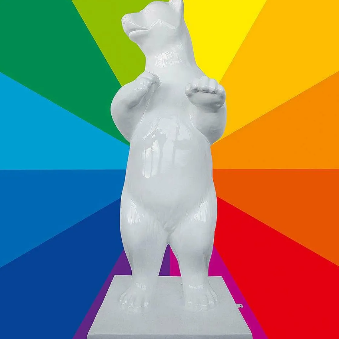 DecoWoerner Decoración De Animales|Decoración De Invierno>Oso Polar Decorativo Color A Elegir, Altura 200 Cm