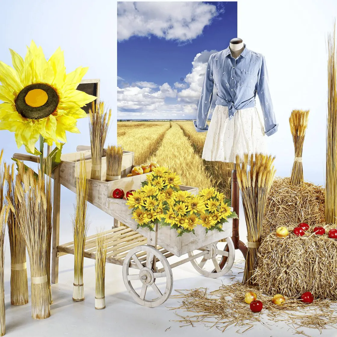 DecoWoerner Decoración Temática|Decoración De Otoño>Pacas De Paja 80 Cm