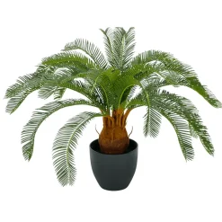 DecoWoerner Árboles Artificiales>Palmera Artificial Cycas En Maceta Lista 65 Cm