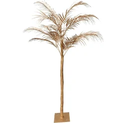 DecoWoerner Árboles Artificiales>Palmera Artificial Decorativa, 140 Cm, Dorada