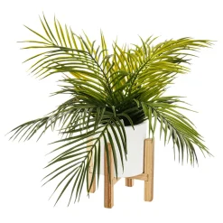 DecoWoerner Plantas Verdes|Plantas De Interior>Palmera Artificial En Maceta De 40 Cm