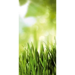 DecoWoerner Decoración Natural|Decoración De Verano>Pancarta De Tela Ignífuga "Hierba De Primavera" De Tela De Bandera 100 X 200 Cm