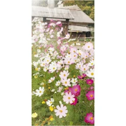 DecoWoerner Decoración De Primavera|Pancartas De Verano>Pancarta De Tela Ignífuga "Pradera De Flores" De Tela De Bandera 100 X 200 Cm