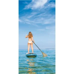 DecoWoerner Decoración De Verano|Pancartas De Verano>Pancarta De Tela Ignífuga "Stand-Up Paddle" De Tela De Bandera 100 X 200 Cm