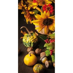 DecoWoerner Decoración De Otoño|Pancartas De Otoño>Pancarta De Tela Ignífuga "Decoración De Otoño" De Tela De Bandera 100 X 200 Cm
