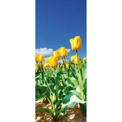 DecoWoerner Decoración De Primavera|Pancartas De Primavera>Pancarta De Tela Ignífuga De La Llama Tulipán Bandera De Tela 75 X 180 Cm