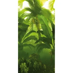 DecoWoerner Decoración De Verano|Pancartas De Verano>Pancarta De Tela Ignífuga "Jungla" De Tela De Bandera 100 X 200 Cm