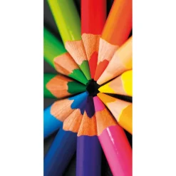 DecoWoerner Decoración Temática|Pancartas Temáticas>Pancarta De Tela Ignífuga "Buntstifte" En Tela De Bandera 100 X 200 Cm