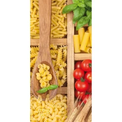 DecoWoerner Decoración Temática|Pancartas Temáticas>Pancarta De Tela Ignífuga "diversas Variedades De Pasta Italiana" De Tela De Bandera 100 X 200 Cm