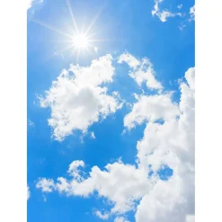 DecoWoerner Bandera Xxl>Pancartas De Tela XL Sunny Sky 150 X 200 Cm