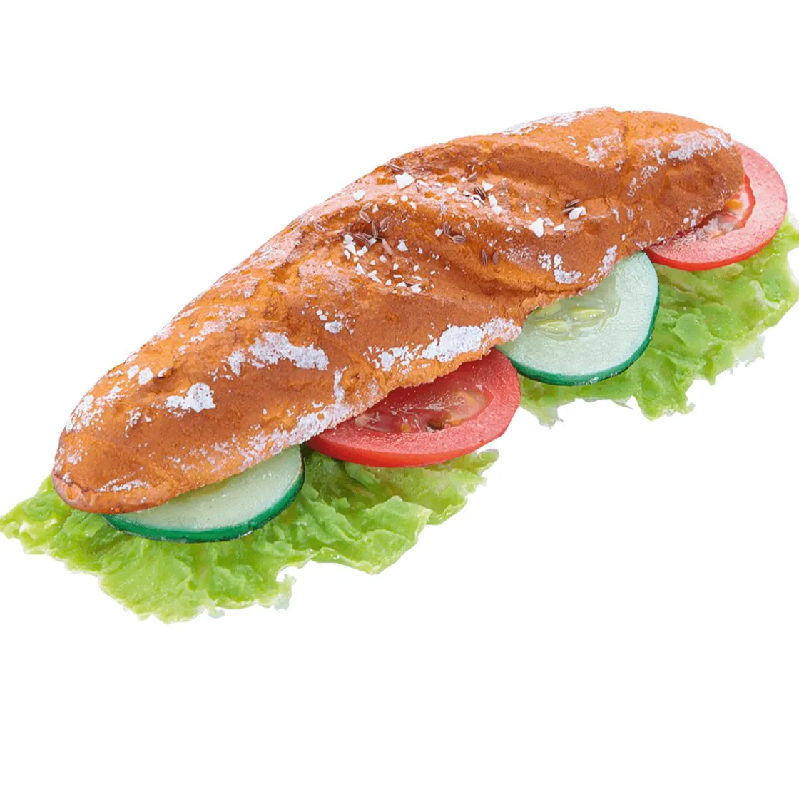 DecoWoerner Platos Y Comida Rápida|Pan Y Pastel>Panecillo Integral Con Ensalada Maniquí 21 Cm