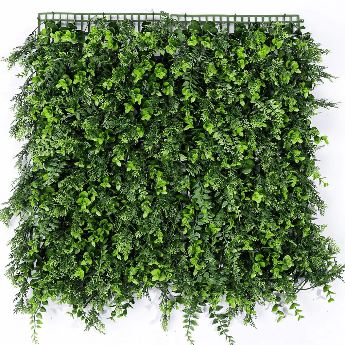 DecoWoerner Decoración De Verano|Decoración De Primavera>Panel Artificial De Eucalipto Y Helecho Premium, 50 X 50 Cm
